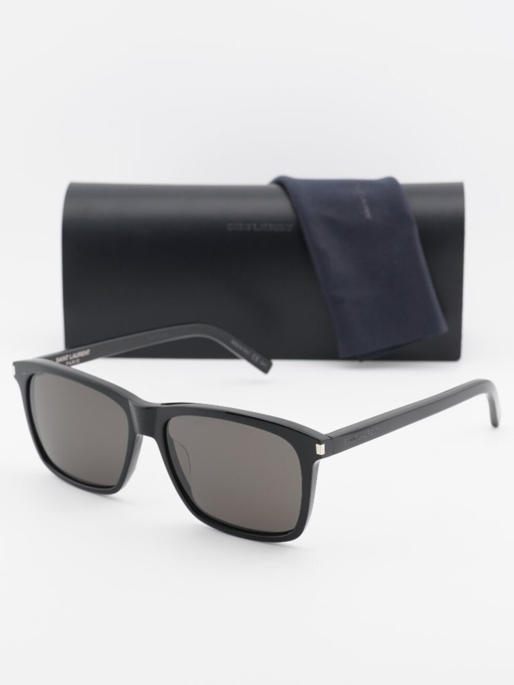 Saint Laurent SL339 001 Rectangle Sunglasses - Black